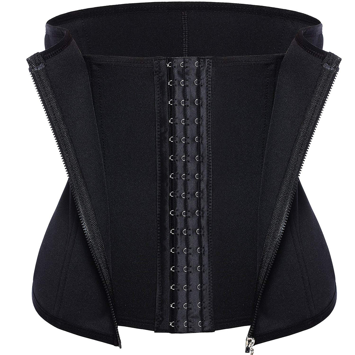 Women Waist Trainer Corset Cincher Zipper Body Shaper for Weight Loss Girdle Top Tummy Underwear Shapewear Workout Shirt